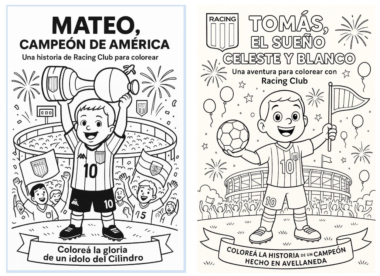 Ejemplo de libro de colorear personalizado